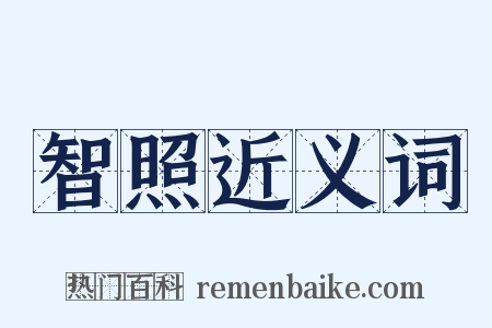 智照近义词是什么意思的图片